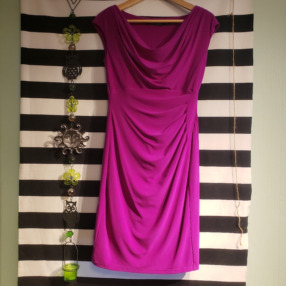 PINK RALPH LAUREN MIDI DRESS